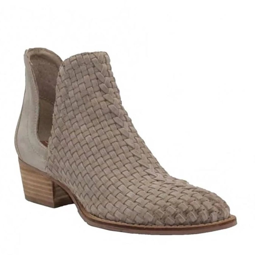 Volatile Women's Veracruz Tan Woven Ankle Boots Size 7